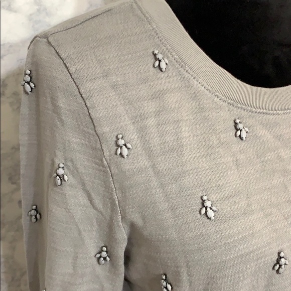 J Crew • Painted Jewel Sweatshirt Sz L - Picture 3 of 7